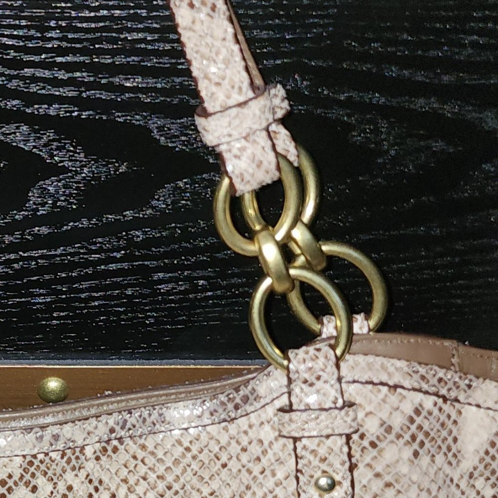 Coach Phython Leather Shoulder Bag - image 5